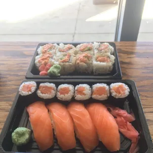 sushi, sashimi, sushi and sashimi, food
