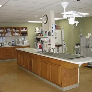 The hospital area of Rainbow Valley Veterinary Clinic.