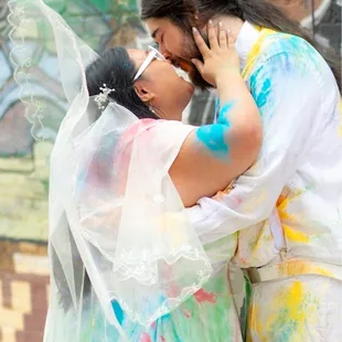 Outside in the shared alley