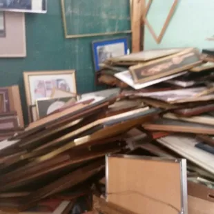 A room full of frames. WTF?