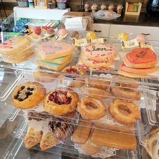 a variety of donuts and pastries