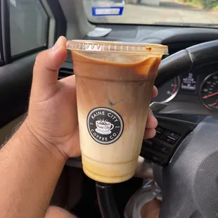 Caramel macchiato (stacked)