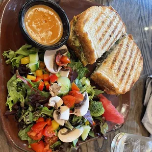 Chicken Pesto with side salad