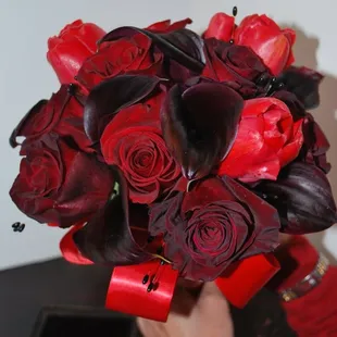 Prom bouquets are a specialty. Imagine this for a black dress!