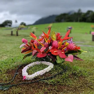 Beautiful floral arrangement for my Gma&apos;s burial services