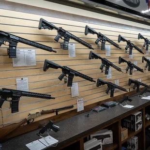 Many trim levels of rifles.