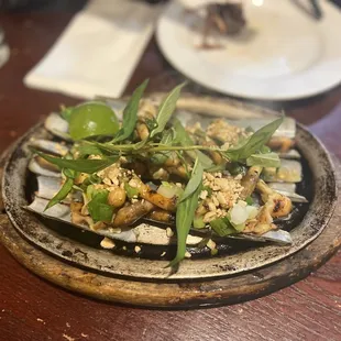 Grilled Asian razor clams ($20)  IG: @ohmyono