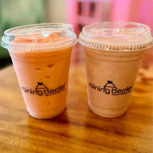 Passion Berry Smoothie and Berry Nutty Smoothie