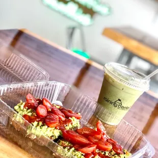 Avocado Toast White Chocolate Matcha Iced Tea