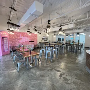 the interior of a restaurant