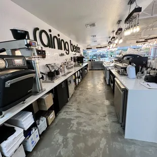 the inside of a coffee shop