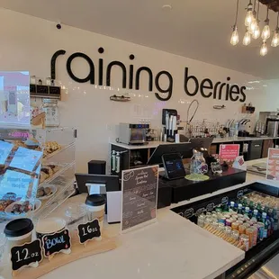 a display of a variety of baked goods