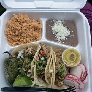 Carnitas Tacos Plate