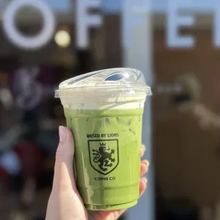 Iced Matcha Latte with Cold Foam