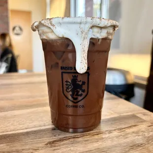 Cocoa foam cold brew