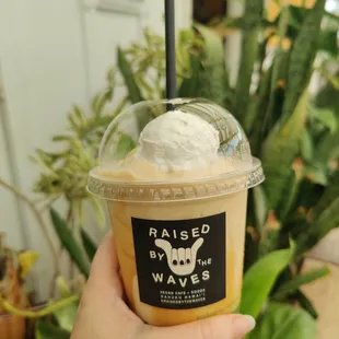 Salted caramel frappe
