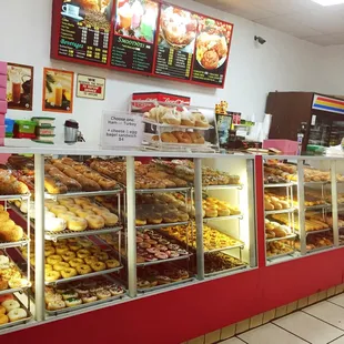a variety of donuts