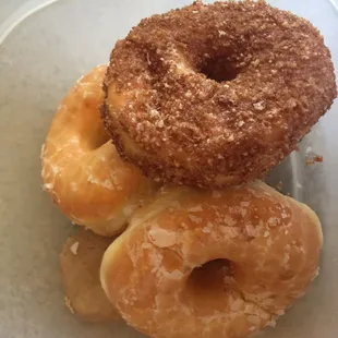 food, donuts, dough desserts