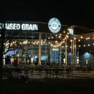 Brewery at night
