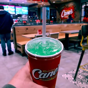 Green lemonade for St Patrick&apos;s Day