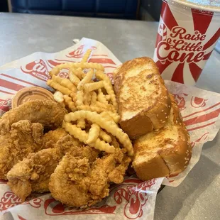 4 finger combo, sub the coleslaw for an extra piece of toast