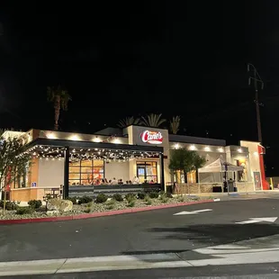 Outside by drive thru