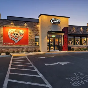 Outside restaurant
