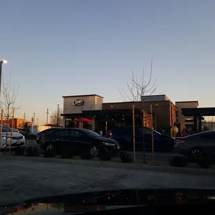 outside