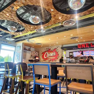 The cutest decor of any fast food joint I've seen before.