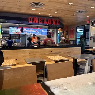 interior, sushi and sashimi