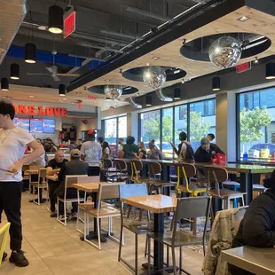 customers in a restaurant