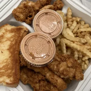 The box combo with extra chicken fingers