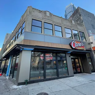 the outside of the building