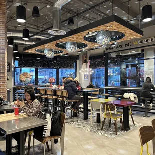 people eating in a restaurant