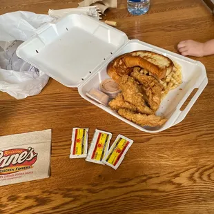 Good job canes. I asked for a lot of hot sauce and yall gave me 3. I don&apos;t eat your garbage sauce.