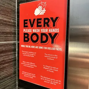 Signage restroom