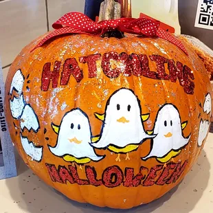 &quot;Hatchling Halloween&quot; Cute pumpkin decoration!