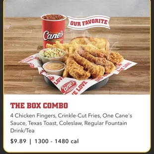 Box combo $9.89