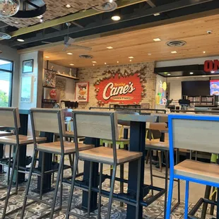 the inside of the restaurant