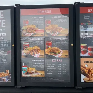 Menu board
