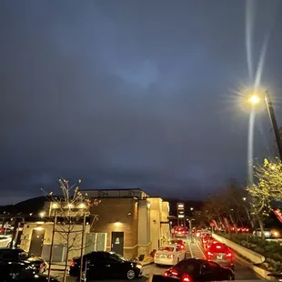 40 minutes from here to the window. Check out the cars on the perimeter queued up on Colma Blvd.