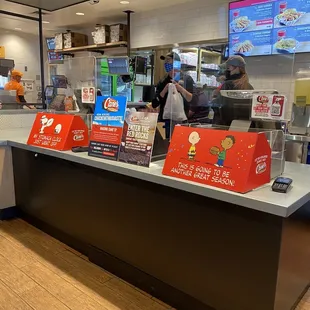 customers in the kitchen