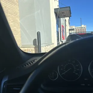 Drive through. Just waiting my turn