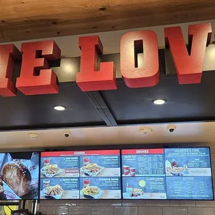 Menu board