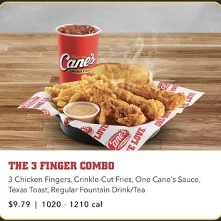 This is the price on the board as well as the website.