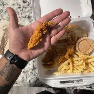 Chicken nugget from canes