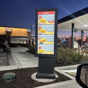 Drive thru waiting menu