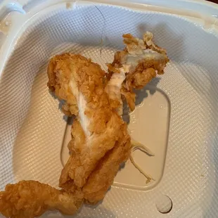 hair cooked in Chicken Finger