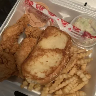 My fav. The Box Combo - 4 Chicken Fingers