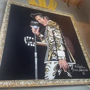 Crucial Elvis art piece in this wonderful establishment